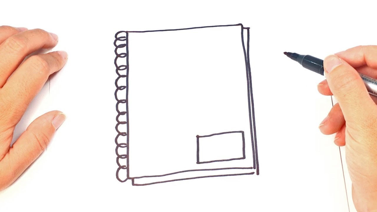 1280x720 how to draw a notebook step - Drawing Notebook