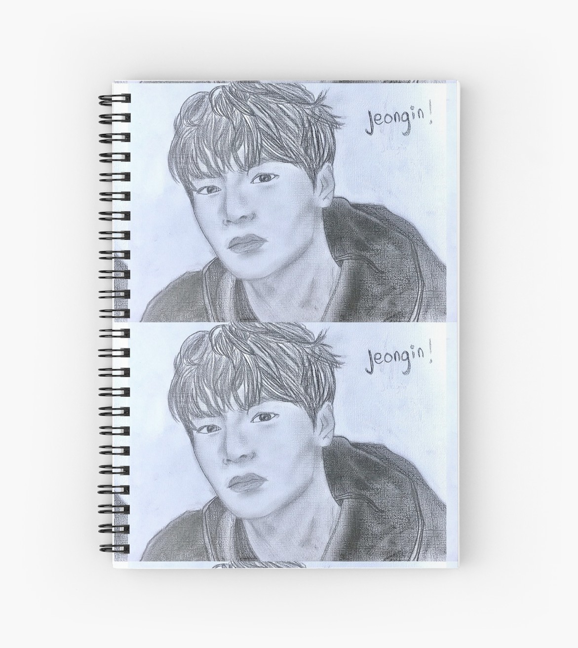 1171x1313 Stray Kids Jeongin Pencil Drawing Spiral Notebooks - Drawing Notebook