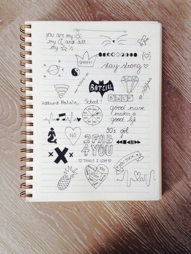 610x813 cute notebook doodles tumblr - Drawing Notebook