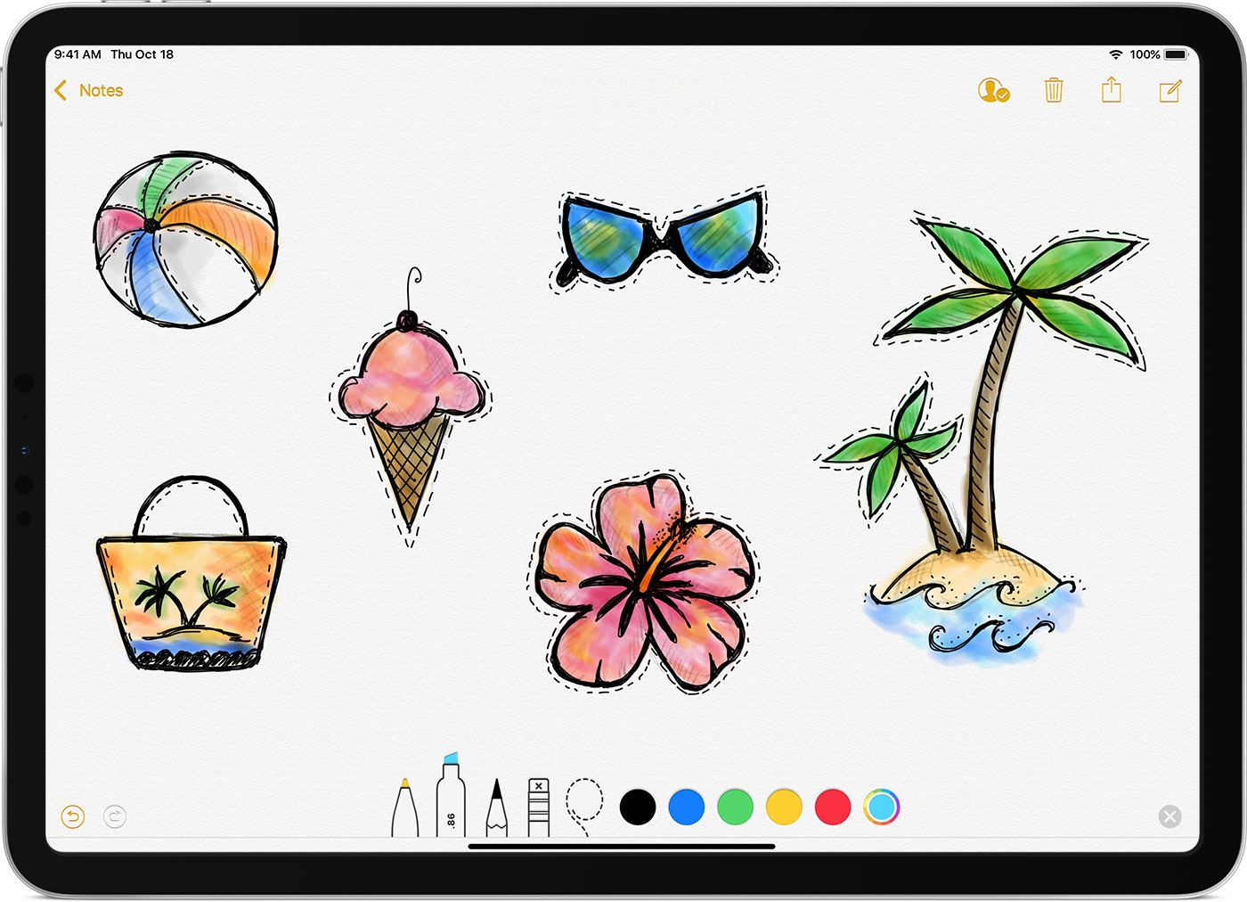 1400x1012 Use Apple Pencil With Your Ipad Or Ipad Pro - Drawing Notes