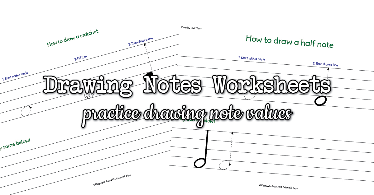 1200x627 drawing half notes quarter notes - Drawing Notes