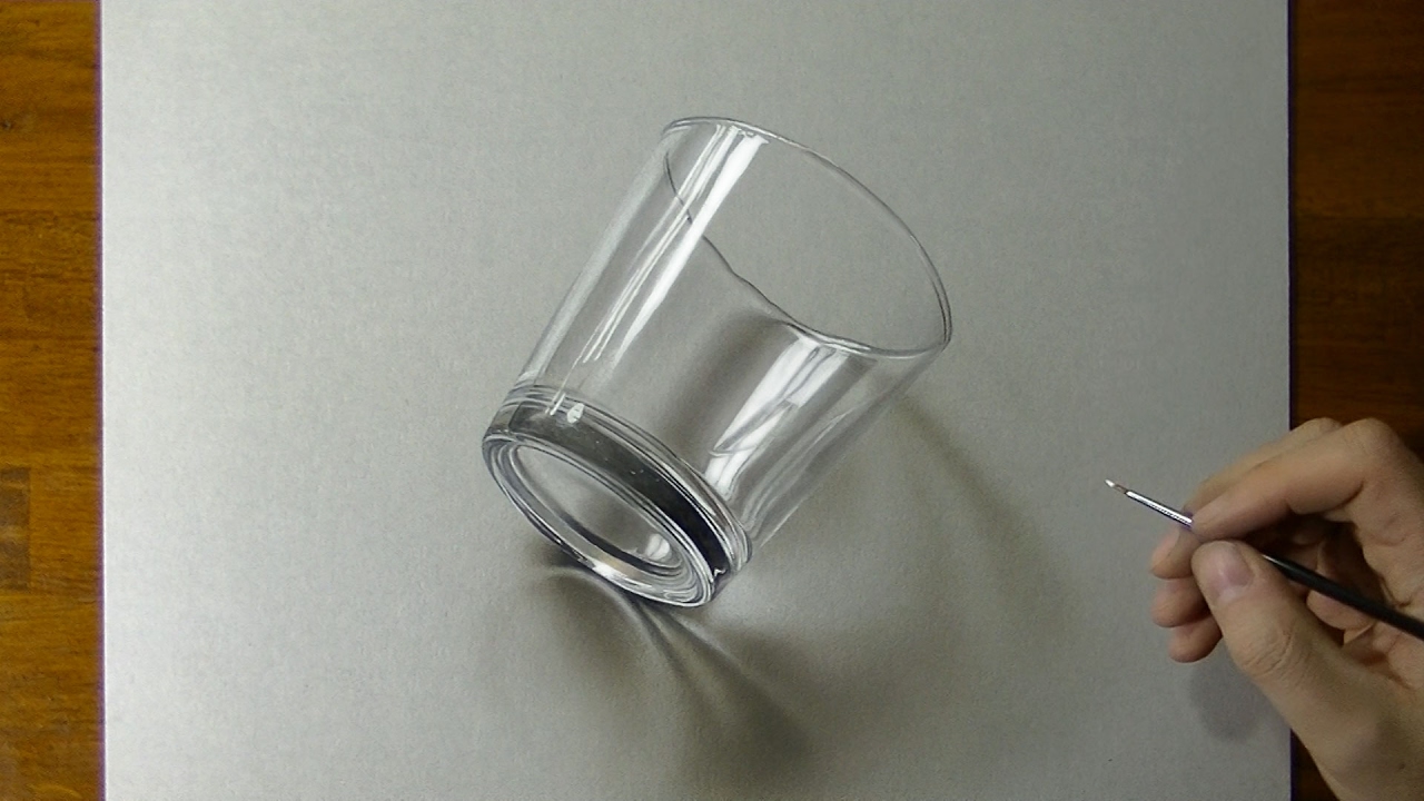1280x720 Drawing Of A Simple Glass - Drawing Of A
