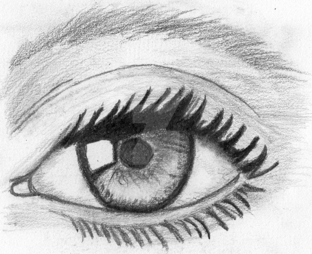 1024x836 Pencil Drawing Of A Eye - Drawing Of A