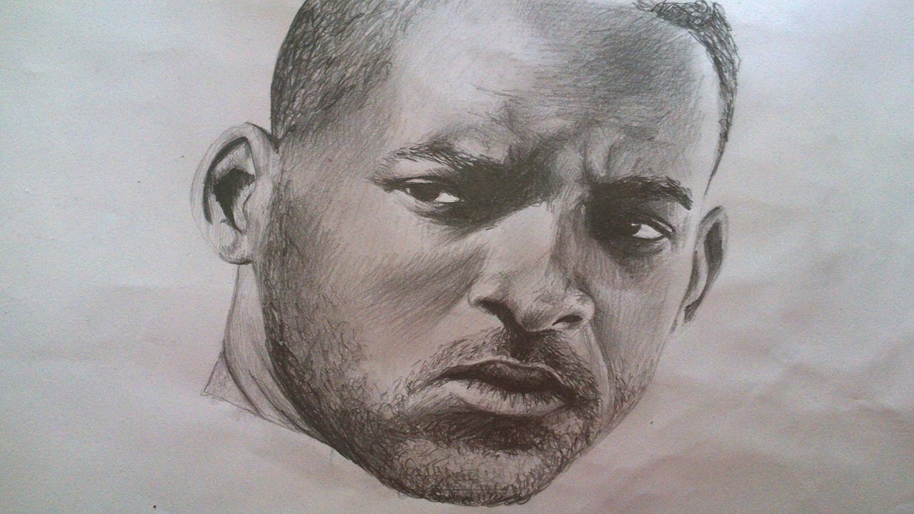 1280x720 Will Smith - Drawing Of A Black Man