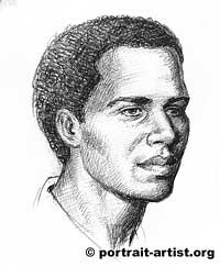 200x243 Black Men Of Art - Drawing Of A Black Man