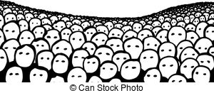 300x131 crowd of faces whimsical drawing of a group of diverse boys - Drawing Of A Crowd
