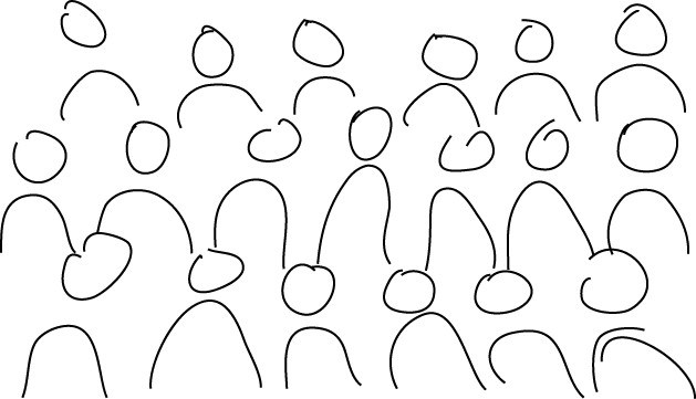 629x361 Lesson People!!!! Stickyknowledge - Drawing Of A Crowd