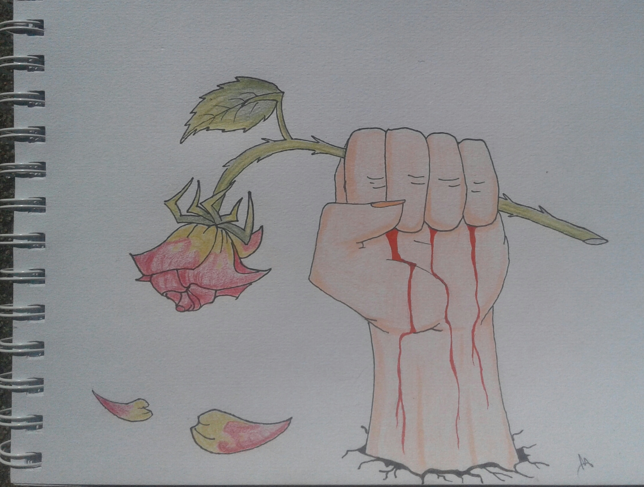 Drawing Of A Dying Rose at Explore collection of