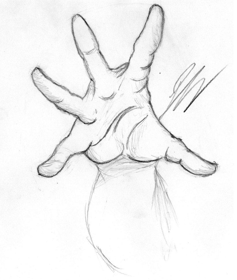 823x971 Hand Reaching Out - Drawing Of A Hand Reaching