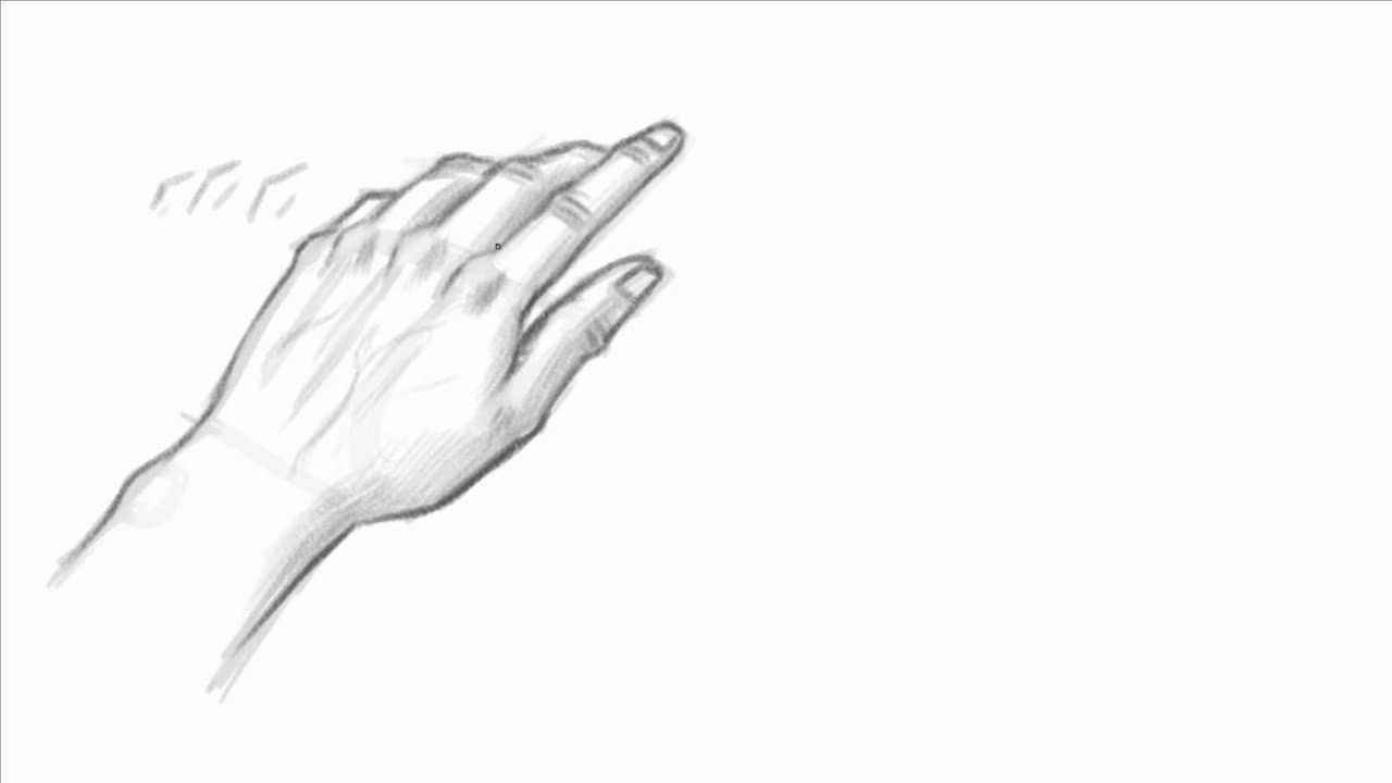 1280x720 How To Draw The Hand - Drawing Of A Hand Reaching Out
