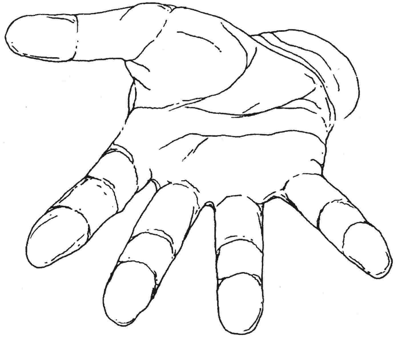 1422x1182 How Hand Reaching Out Drawing To Draw A Manga Hand Step - Drawing Of A Hand Reaching Out