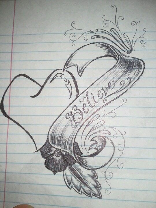 540x720 Heart Ribbon Sketch My Art Sketches, Heart Sketch, Drawings - Drawing Of A Heart With A Ribbon