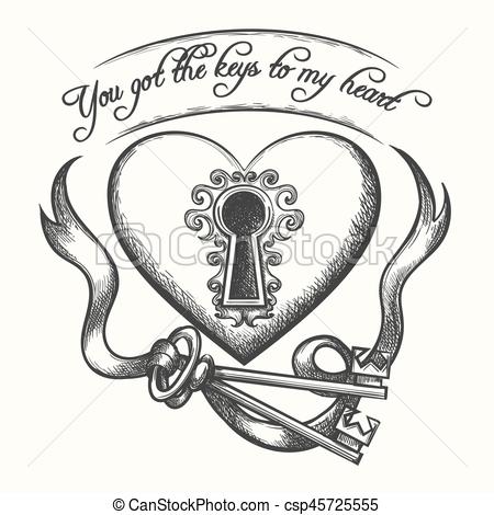 450x470 Huge Collection Of 'heart With Ribbon Drawing' Download More Than - Drawing Of A Heart With A Ribbon