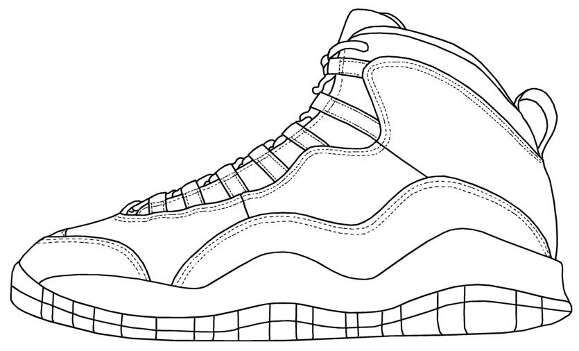 835x506 Huge Collection Of 'michael Jordan Shoes Drawing' Download More - Drawing Of A Jordan Shoe