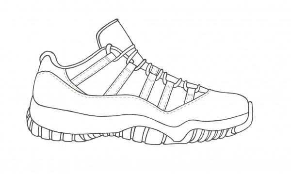600x359 Shoe Drawing Jordans - Drawing Of A Jordan Shoe
