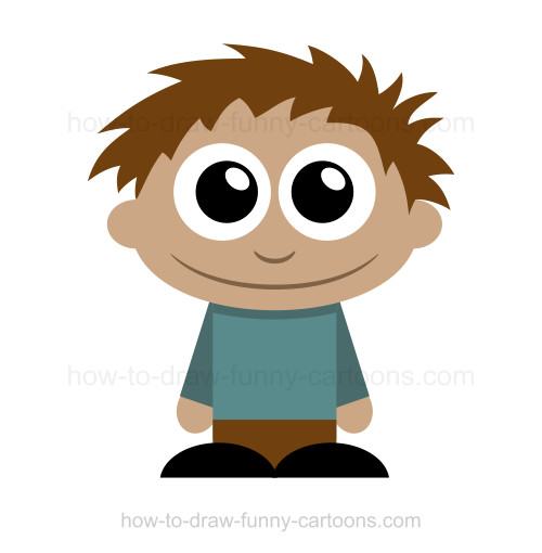 500x510 How To Draw A Kid - Drawing Of A Kid