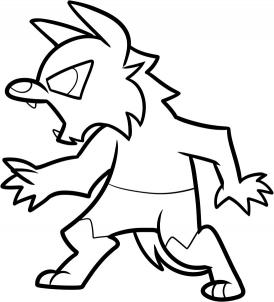 274x302 How To Draw How To Draw A Werewolf For Kids - Drawing Of A Kid