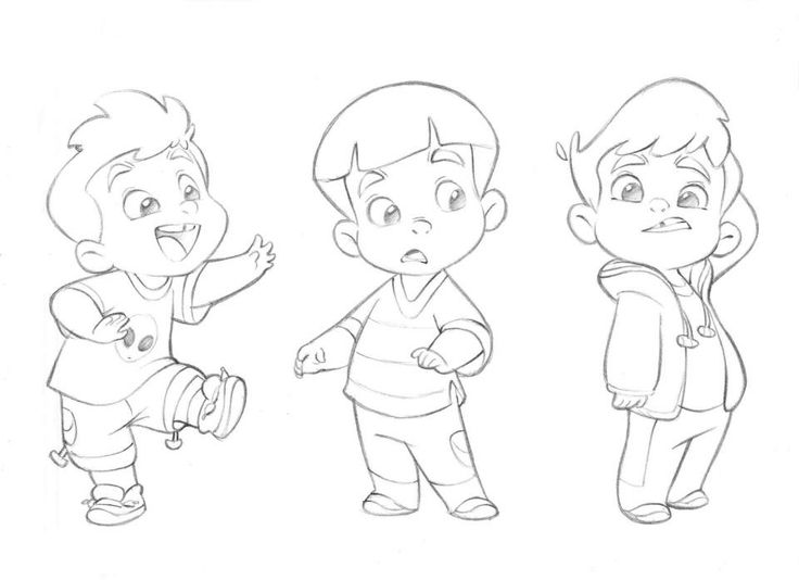 736x534 Didi Cartoon Drawings, Boy Cartoon Drawing - Drawing Of A Kid