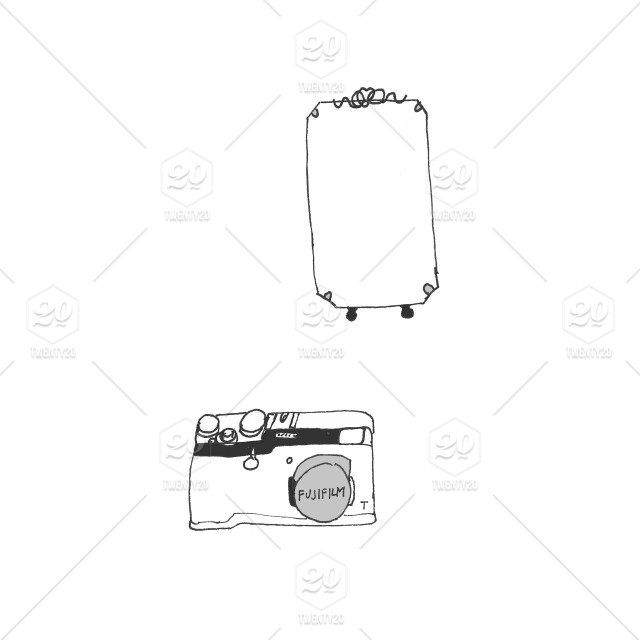 640x640 Drawing Of A Camera And A Mirror Stock Photo - Drawing Of A Mirror