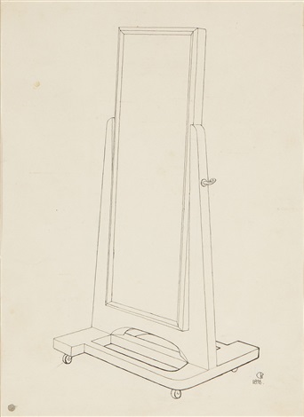 342x470 Sketch Of A Mirror - Drawing Of A Mirror