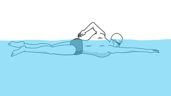 How To Draw A Person Swimming Step By Step