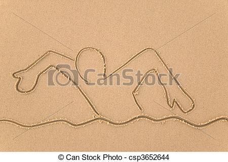 450x319 sand man swimming sand drawing of a person swimming - Drawing Of A Person Swimming