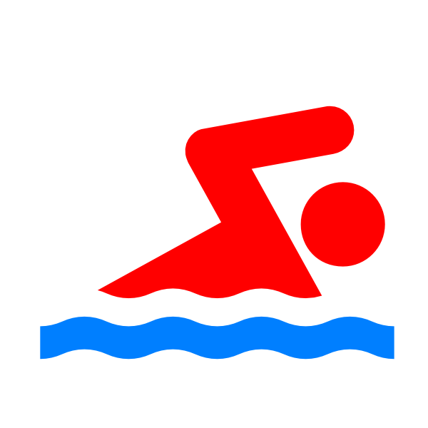 600x600 Swimming Person Clip Art - Drawing Of A Person Swimming