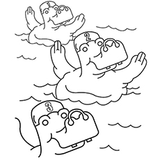 230x230 Top Free Printable Swimming Coloring Pages Online - Drawing Of A Person Swimming