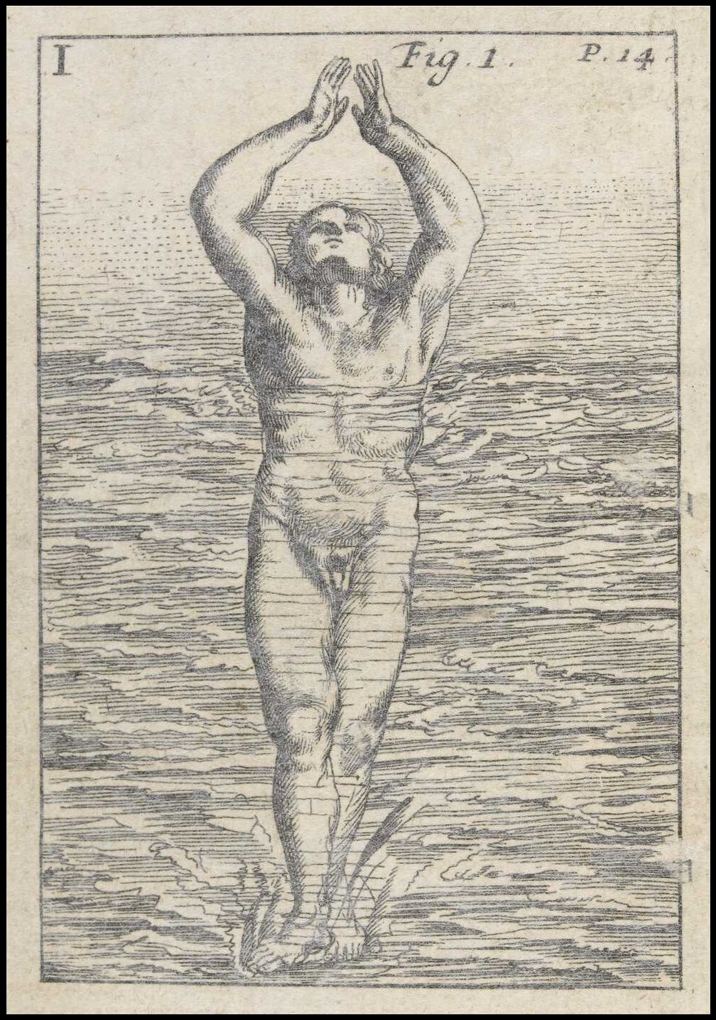 1003x1429 Bibliodyssey The Art Of Swimming - Drawing Of A Person Swimming