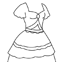 Drawing Of A Princess Dress at PaintingValley.com | Explore collection ...