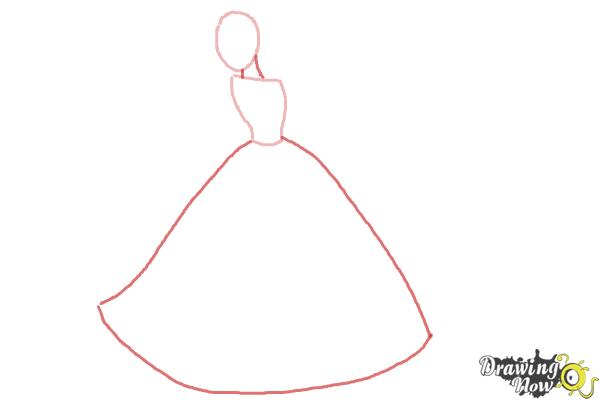 600x400 How To Draw Disney Princesses - Drawing Of A Princess Dress