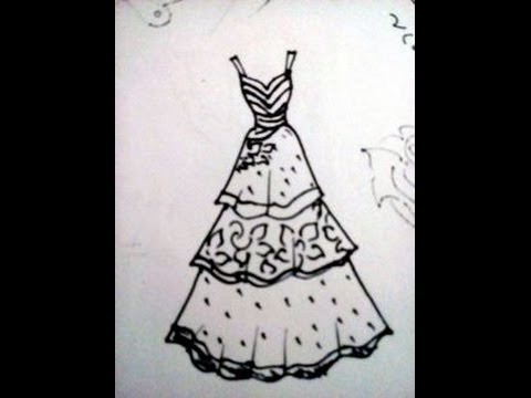 480x360 How To Draw A Princess Dress - Drawing Of A Princess Dress