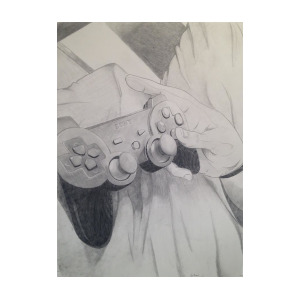 300x300 Controller Drawing - Drawing Of A Ps3 Controller