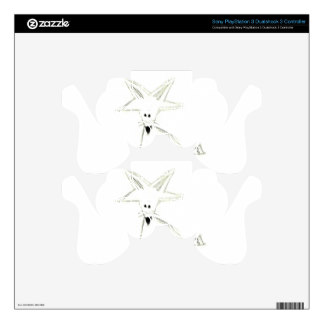 324x324 White Fox Dualshock Controller Skins - Drawing Of A Ps3 Controller