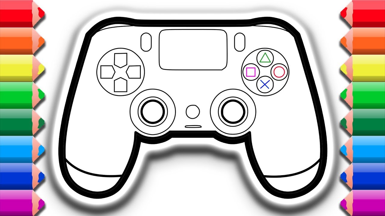 Drawing Of A Ps4 Controller at PaintingValley.com | Explore collection