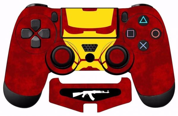 600x394 Iron Man Drawing Skin For Playstation Controller Price - Drawing Of A Ps4 Controller