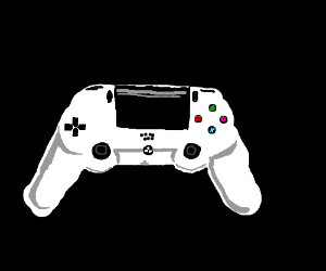 300x250 White Controller Drawing - Drawing Of A Ps4 Controller