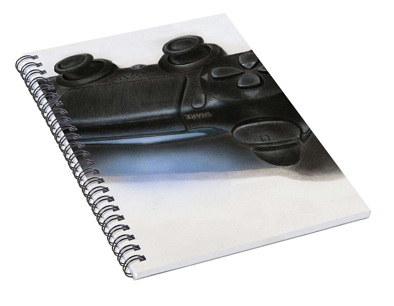 1287x1000 Controller Drawing Spiral Notebook For Sale - Drawing Of A Ps4 Controller