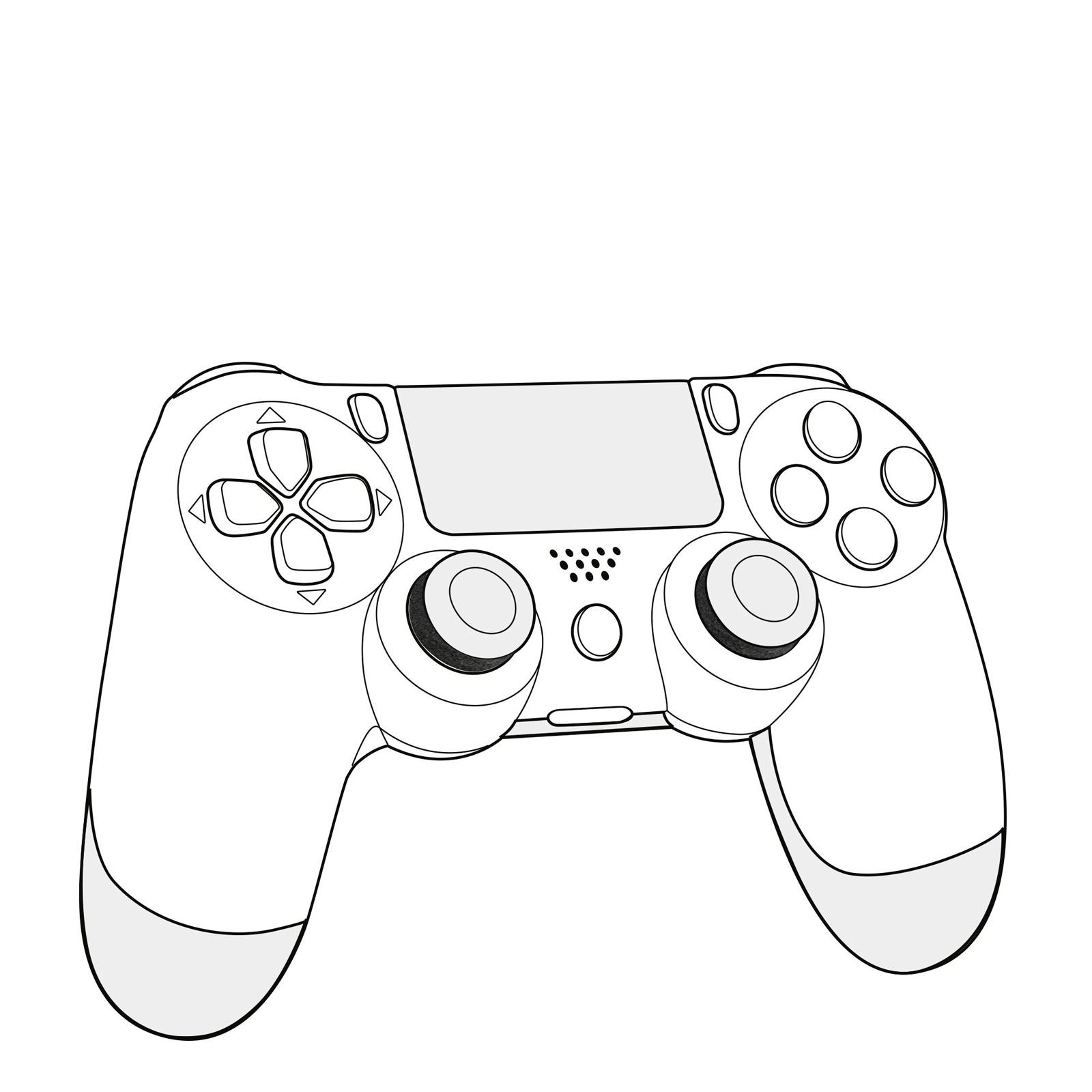 Drawing Of A Ps4 Controller at Explore collection