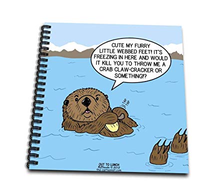 425x386 Db Sea Otter Sour Grapes Drawing Book - Drawing Of A Sea Otter