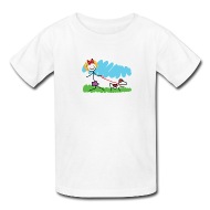 190x190 Tiny Dogs Little Girl And Dog Drawing - Drawing Of A Shirt