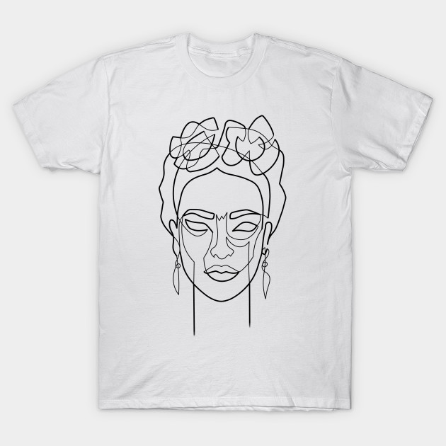 630x630 woman hair dos drawing in one line - Drawing Of A Shirt