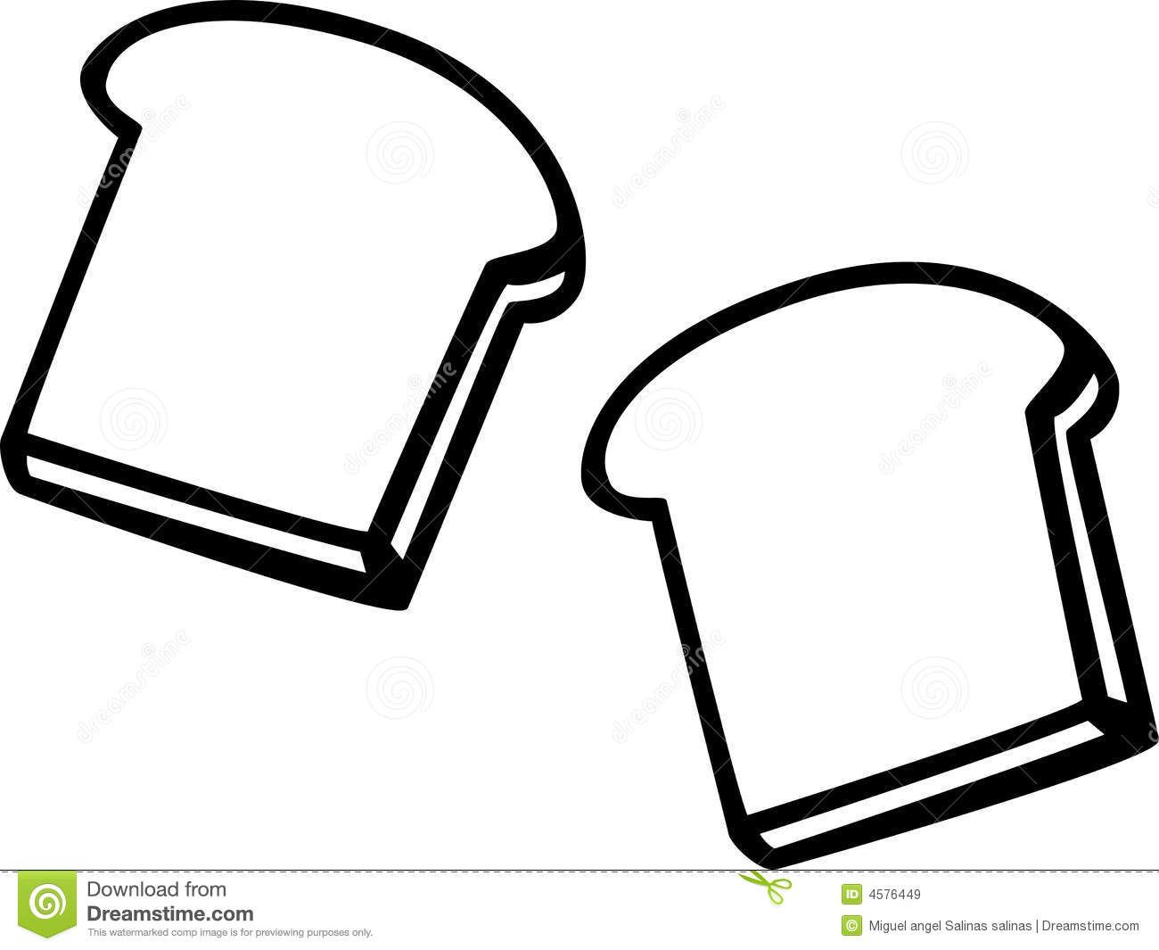 1300x1065 Tremendous Slice Of Bread Coloring - Drawing Of A Slice Of Bread