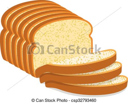 450x362 Vector White Bread Slices - Drawing Of A Slice Of Bread