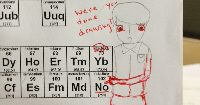 700x368 This Teacher Hilariously Finishes The Doodles Of His Students - Drawing Of A Teacher Teaching