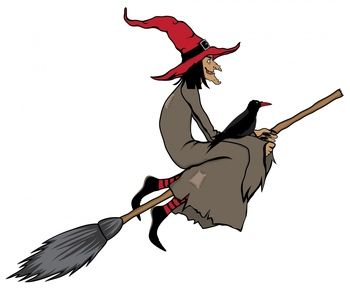 350x291 Witch On Broom Stick Drawing Drawshop Royalty Free Stock - Drawing Of A Witch On A Broomstick