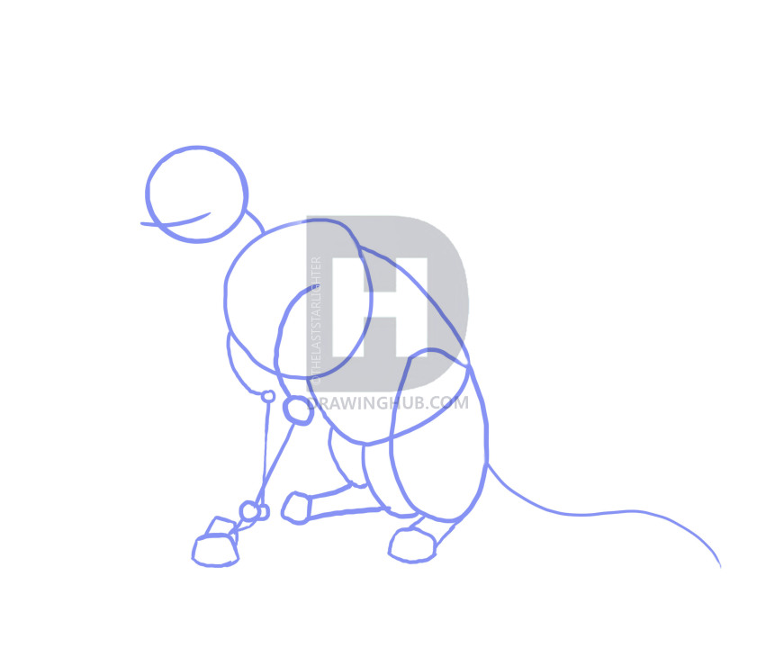 871x720 How To Draw A Wolf Sitting, Step - Drawing Of A Wolf Sitting