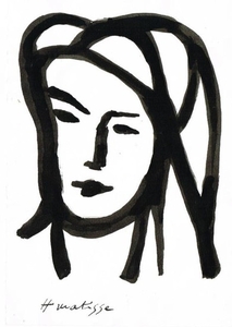 213x300 henri matisse a womans face a drawing of a woman s - Drawing Of A Womans Face