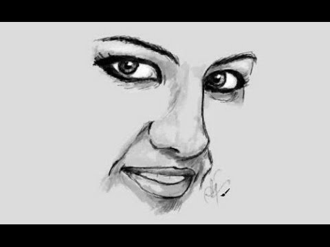 480x360 How To Draw A Beautiful Woman's Face - Drawing Of A Womans Face
