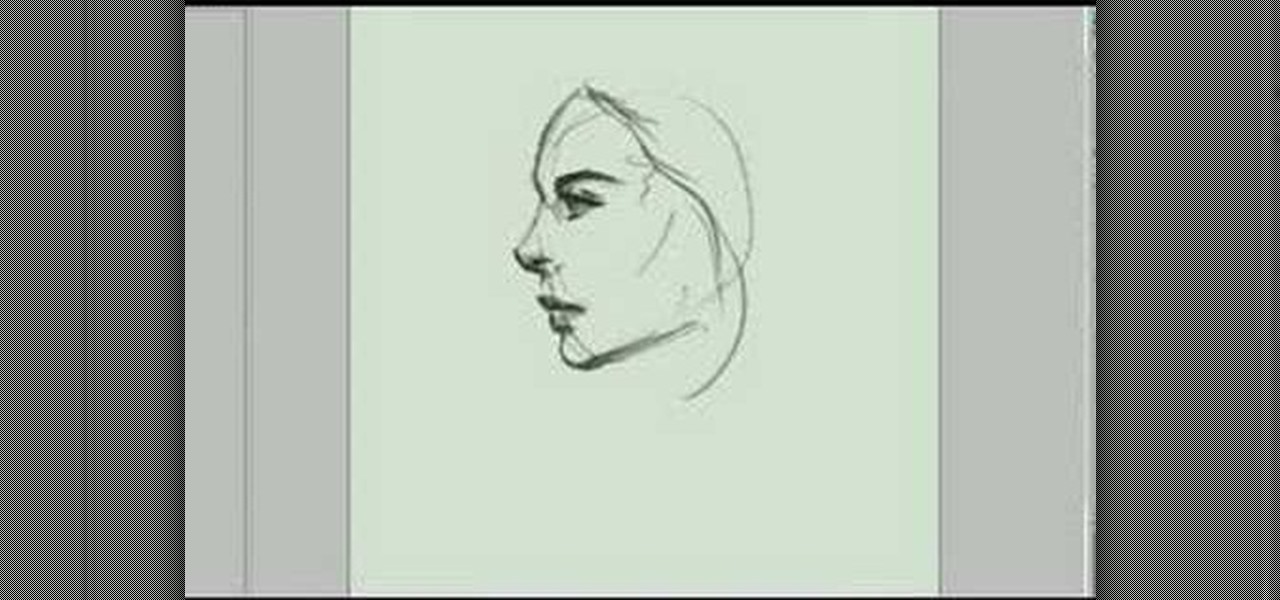 1280x600 how to draw the sideview of a woman's face drawing - Drawing Of A Womans Face